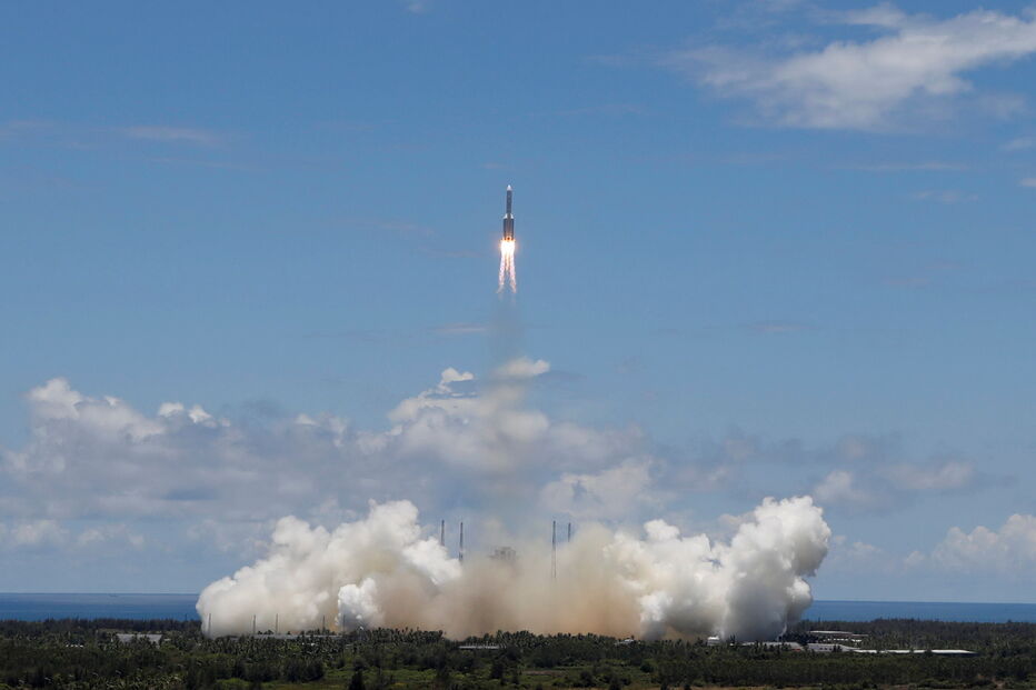 Tianwen-1 foi lançado pelo foguete Longa Marcha-5