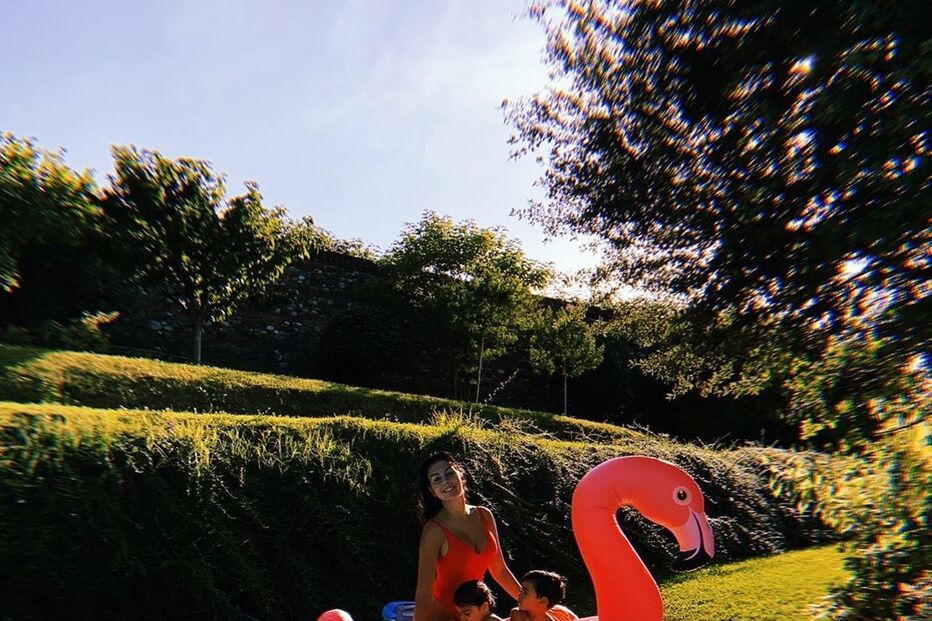 Georgina Rodríguez, Cristianinho, Eva, Mateo e Alana Martina