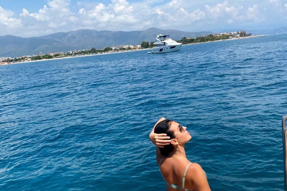 Georgina Rodríguez no iate de luxo