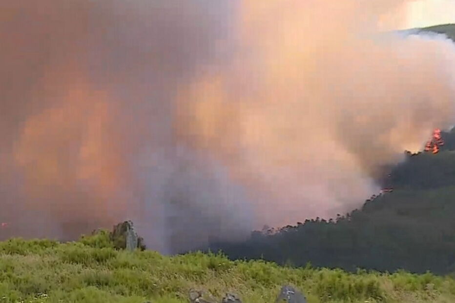 Incêndio em Oleiros aproxima-se de habitações. Veja as imagens das chamas
