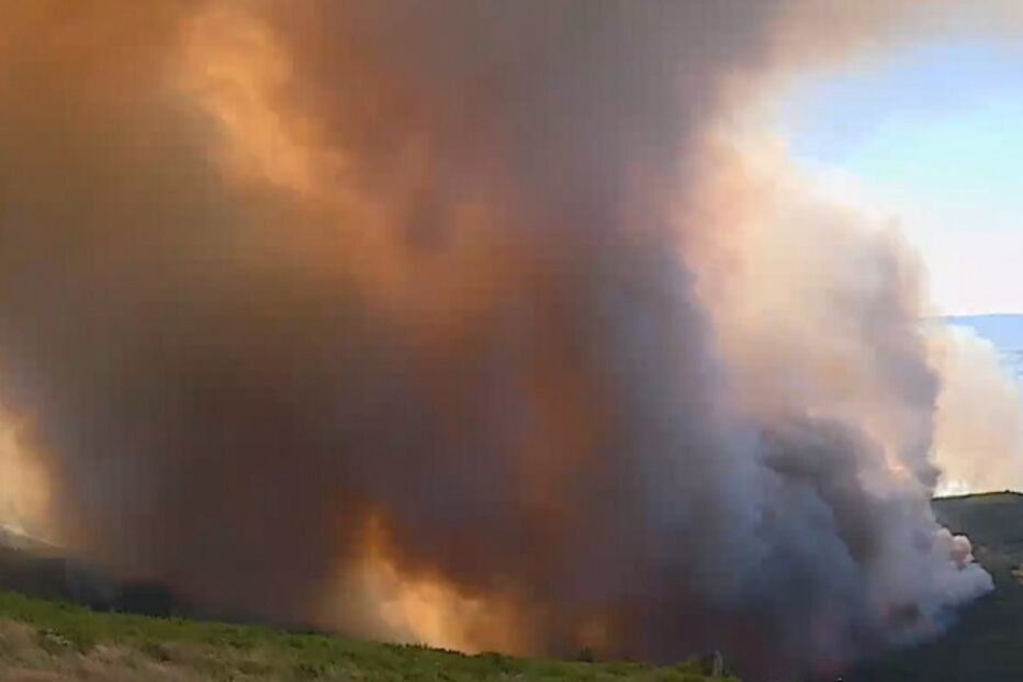 Incêndio em Oleiros aproxima-se de habitações. Veja as imagens das chamas	