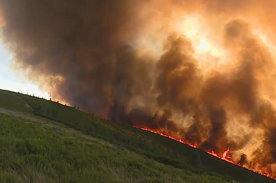 Incêndio em Oleiros aproxima-se de habitações. Veja as imagens das chamas	