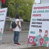 Enfermeiros manifestam-se na Feira e pedem atuação do Governo para acabar com injustiças contratuais