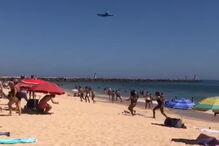 Avião A380 da Hi Fly sobrevoa litoral algarvio