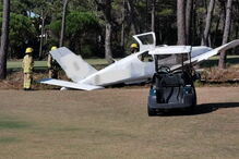 Avioneta aterra de emergência no campo de golf dos Oitavos em Cascais