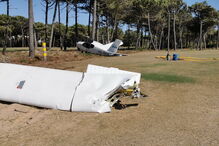 Avioneta aterra de emergência no campo de golfe dos Oitavos em Cascais