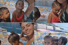 Georgina Rodríguez diverte-se com os filhos