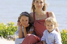 Mafalda Rodiles e os filhos