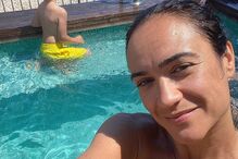  mulher do guarda-redes Rui Patrício,  Vera Ribeiro, com os filhos 