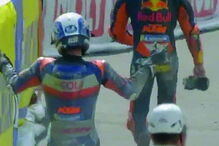 Português ficou irritado com a queda que o obrigou a desistir da prova