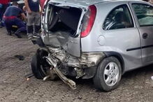 Acidente aparatoso com cinco carros faz sete feridos em Paredes