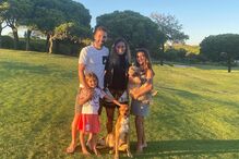 João Moutinho com a família