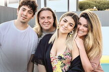 Bárbara Bandeira com a família