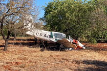 aterragem emergência, avioneta