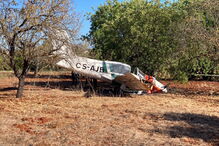aterragem emergência, avioneta