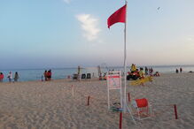 Bandeira vermelha em praias de Monte Gordo