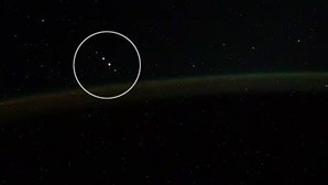 "Meteoros, satélites ou….?": Astronauta filma objetos misteriosos na Estação Espacial Internacional