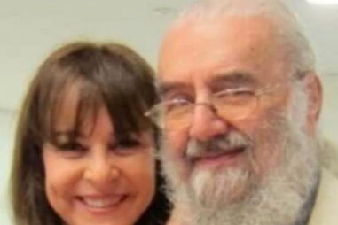 Eugénia de Melo e Castro com o pai, E. M. de Melo e Castro