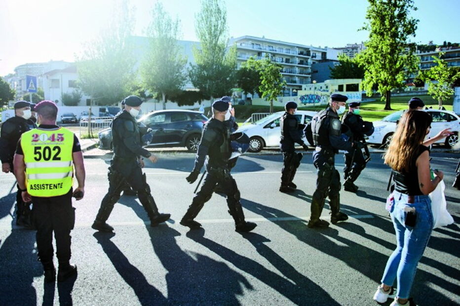 Polícia montou um forte dispositivo de segurança