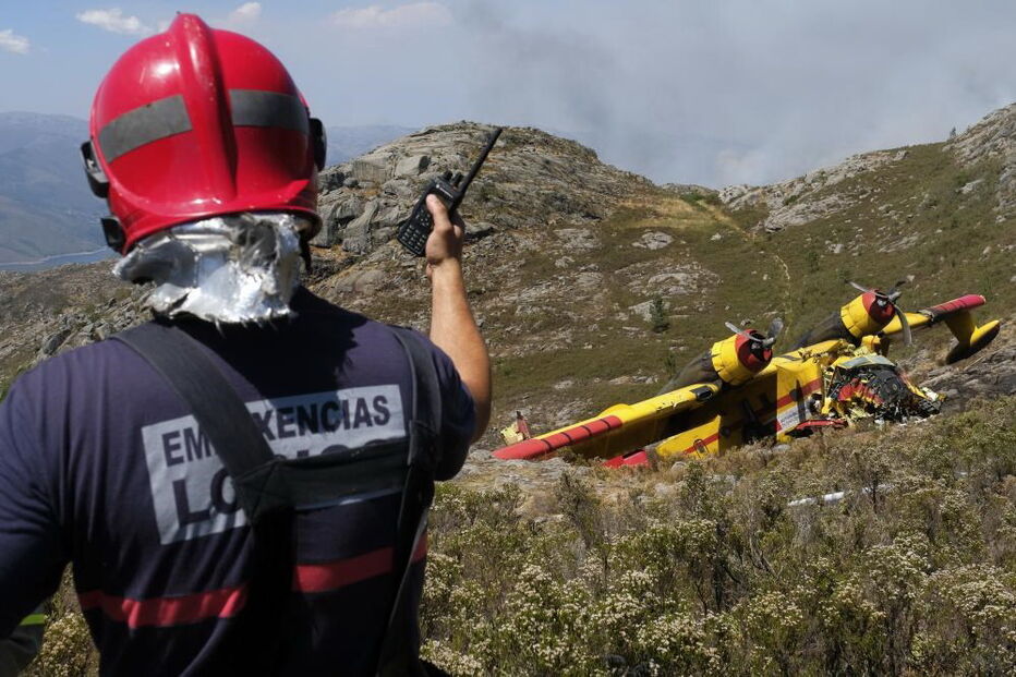 Canadair cai no Gerês