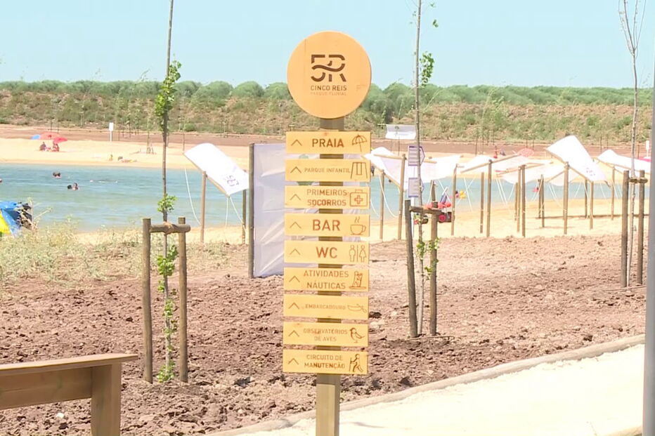 Praia fluvial dos Cinco Reis