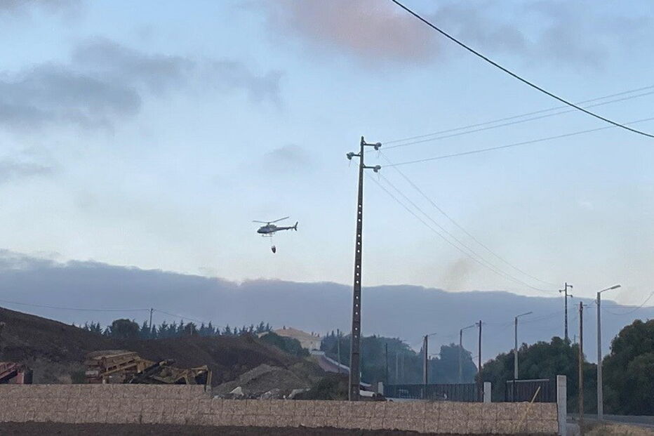 meios aéreos, incêndio, Sintra