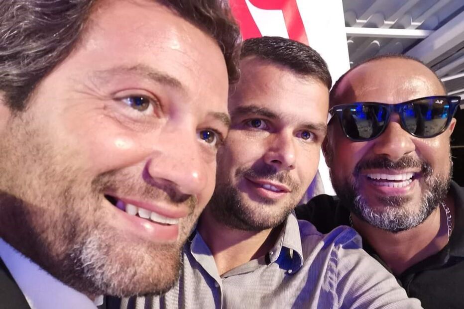 André Ventura com Olavo Bilac