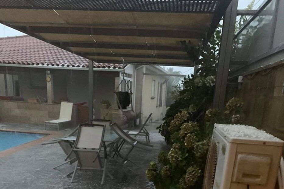 Granizo em Valdanta, Chaves