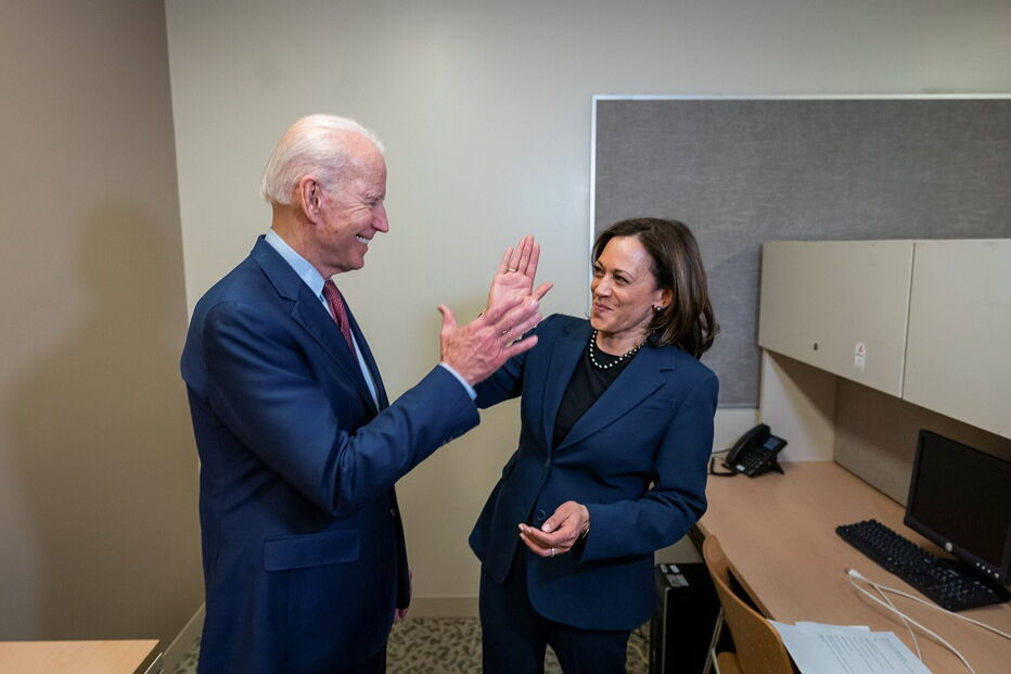 Kamala Harris e Joe Biden