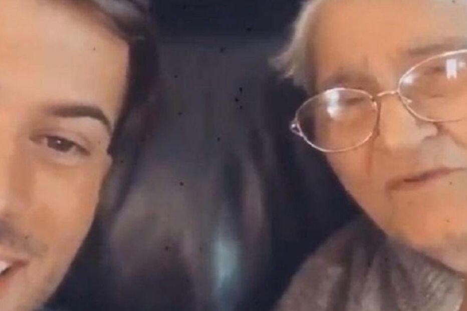 David Carreira com a avó