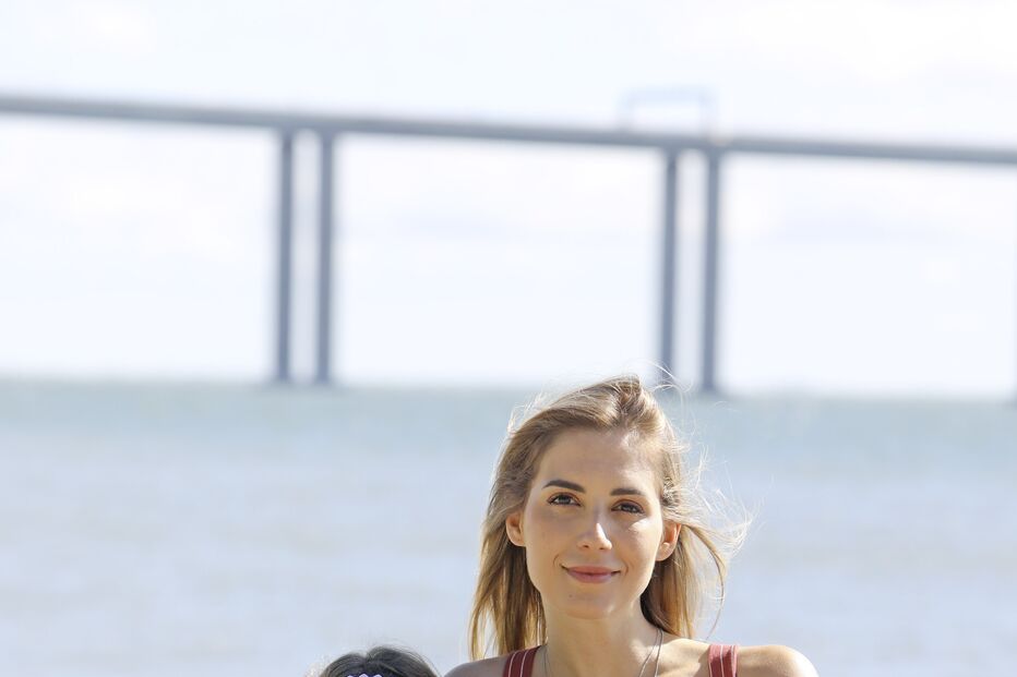 Mafalda Rodiles e os filhos