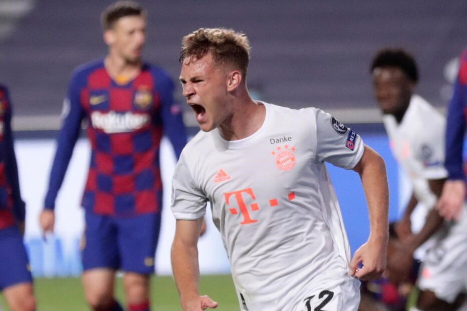 Joshua Kimmich celebra o quinto golo marcado