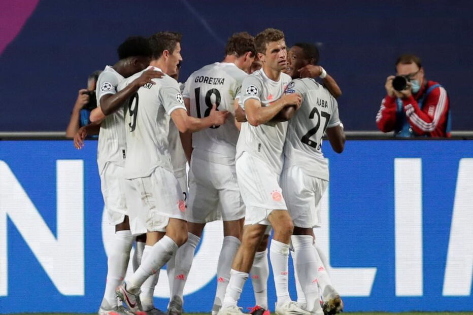 Celebração do quarto golo