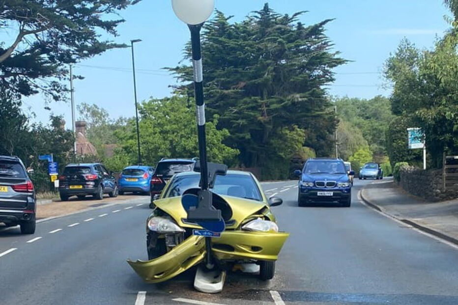 Condutor despista-se ao tentar tirar aranha de dentro do carro
