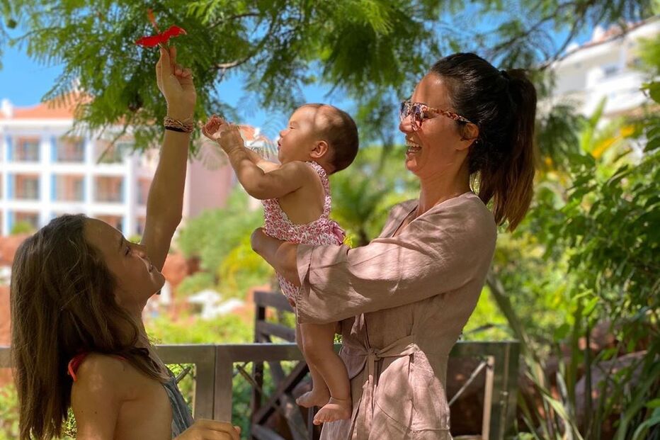 Cláudia Vieira e as filhas, Maria e Caetana