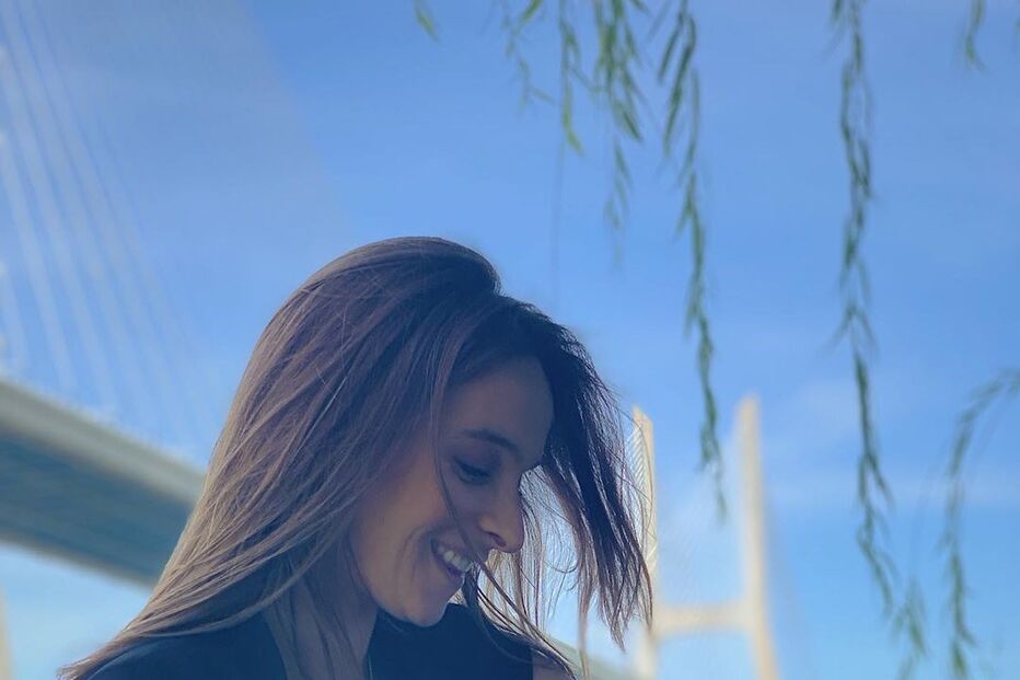 Sara Prata e a pequena Amélia