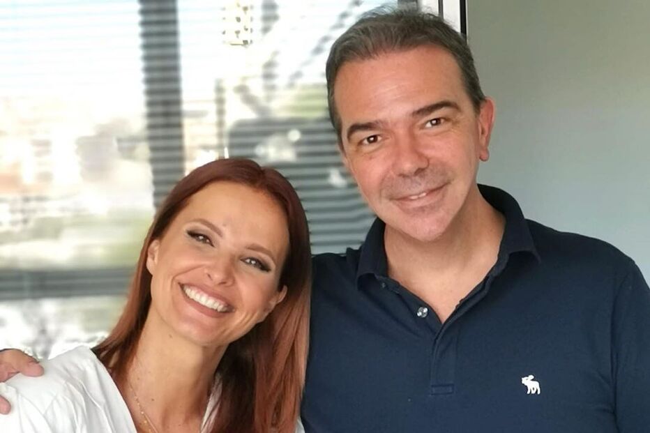 Nuno Santos ao lado de Cristina Ferreira