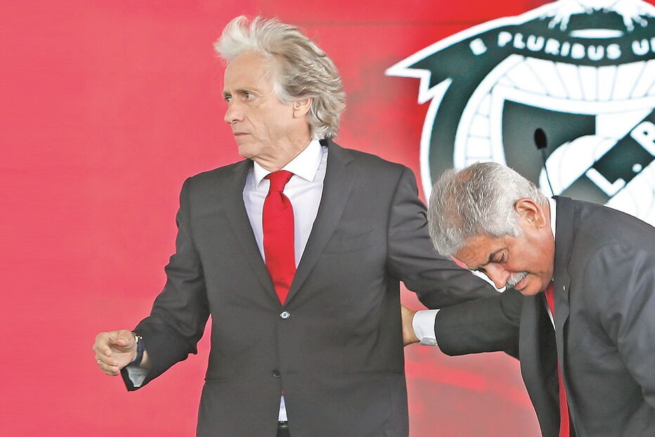 Jorge Jesus e Luís Filipe Vieira