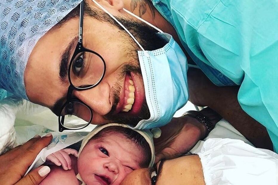 Diana Baía Pinto com o companheiro Ricardo e o filho Vicente