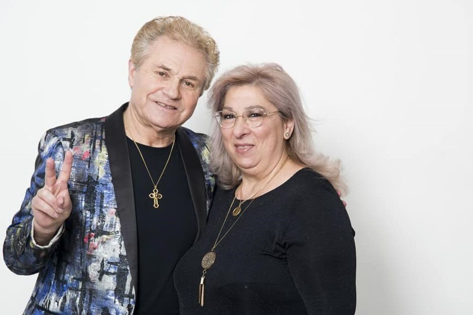 Nel Monteiro com a mulher Júlia