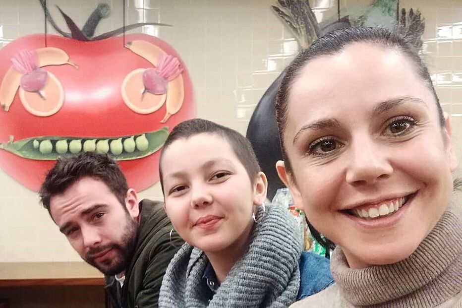 Sara Norte com a irmã Beatriz