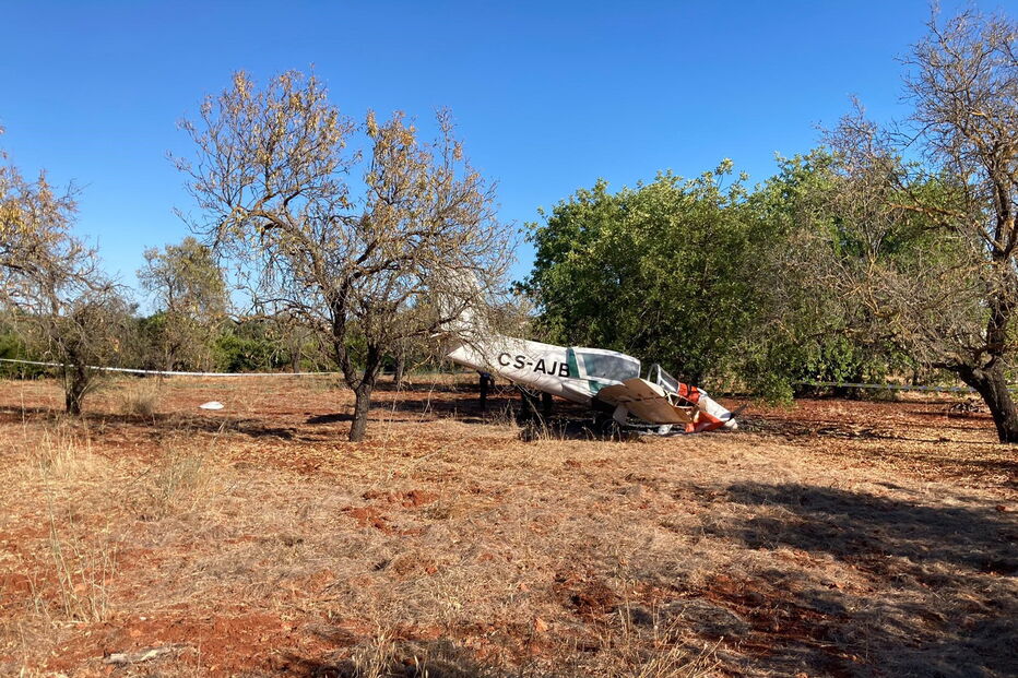 aterragem emergência, avioneta