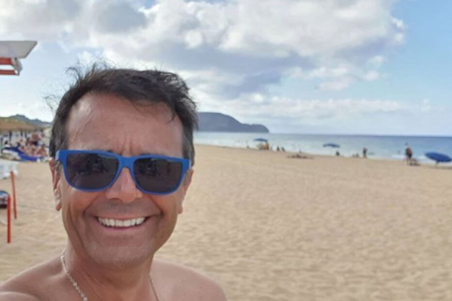 O apresentador Jorge Gabriel em Porto Santo