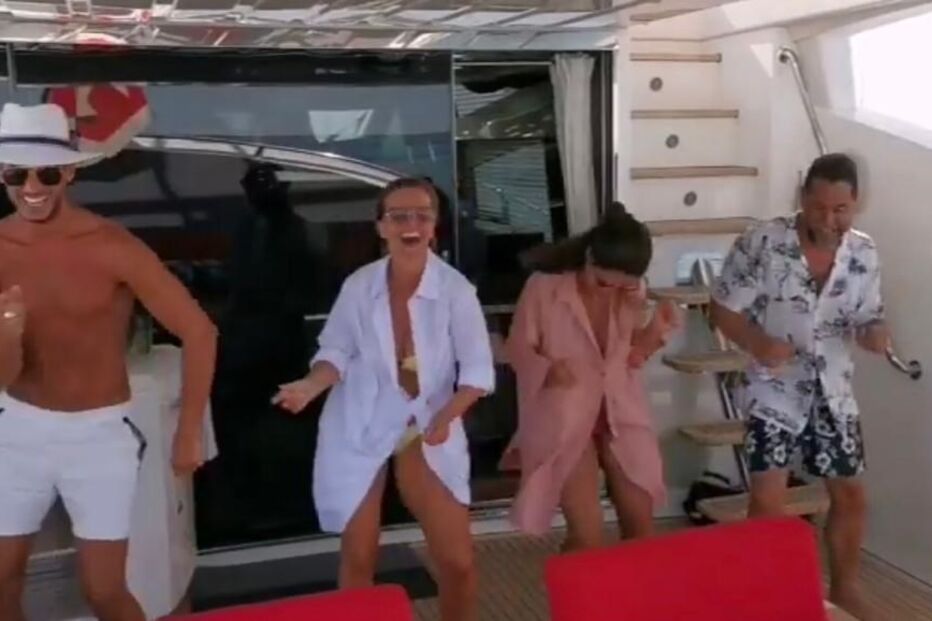 Ruben Rua e Cristina Ferreira a dançar