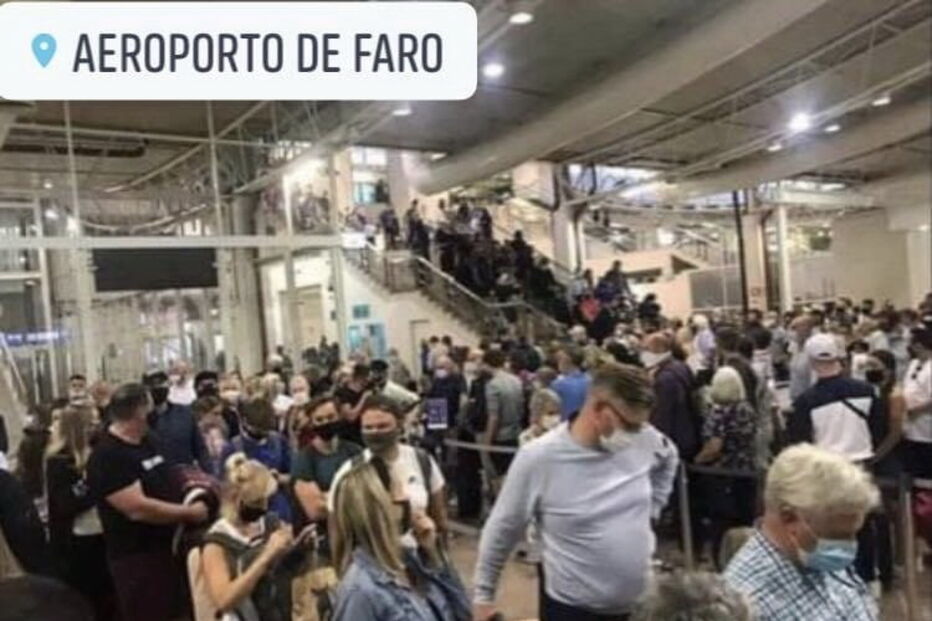 passageiros, turistas britânicos, Aeroporto de Faro