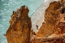 Praia de Lagos, no Algarve