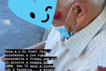 Maria Cerqueira Gomes revela que ajudou um senhor que caiu na rua