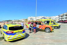 Meios de socorro junto ao areal 