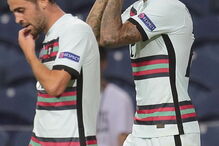 João Cancelo celebra golo marcado por Portugal frente à Croácia