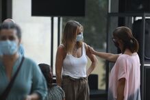 Anna Westerlund na homenagem ao marido	